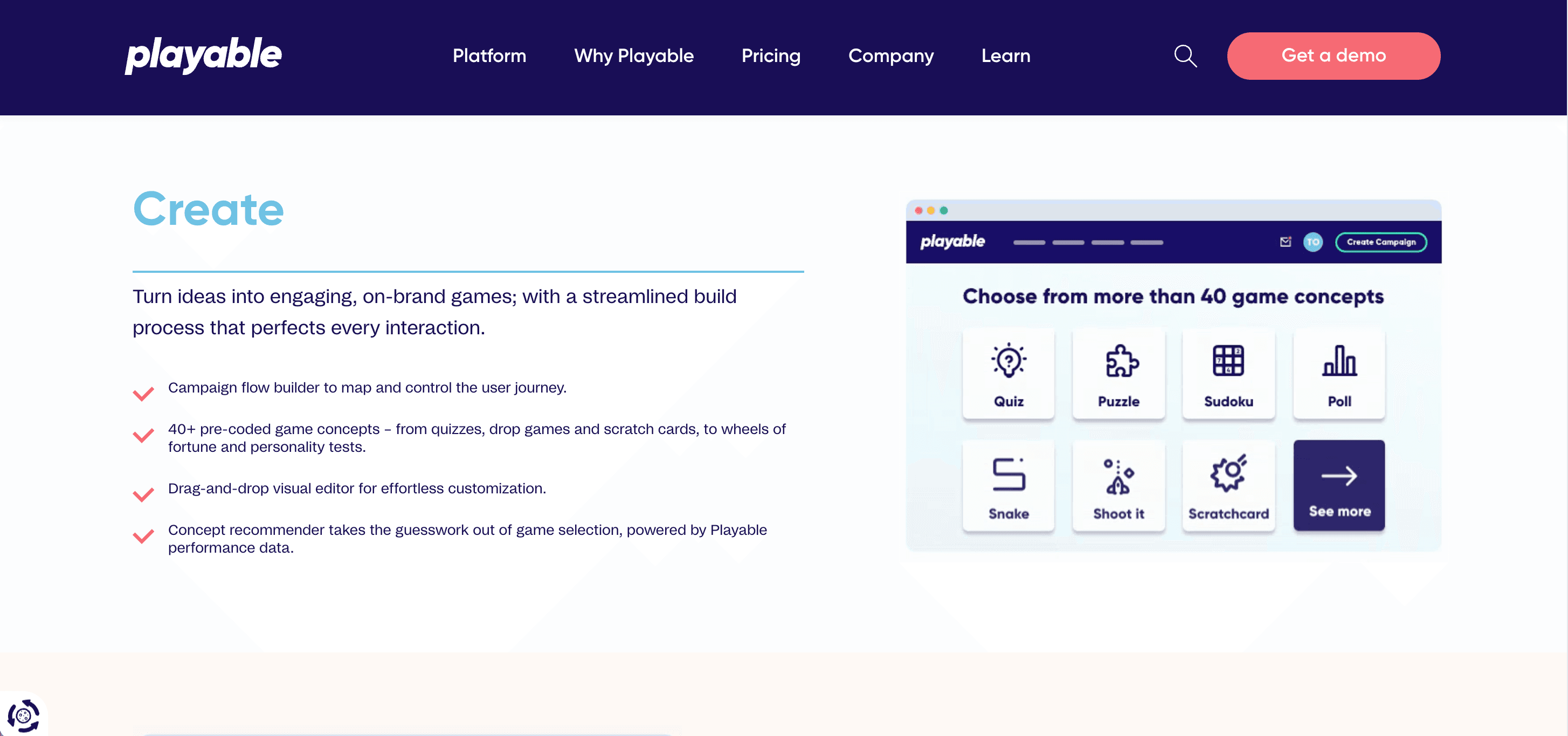 Playable gamification