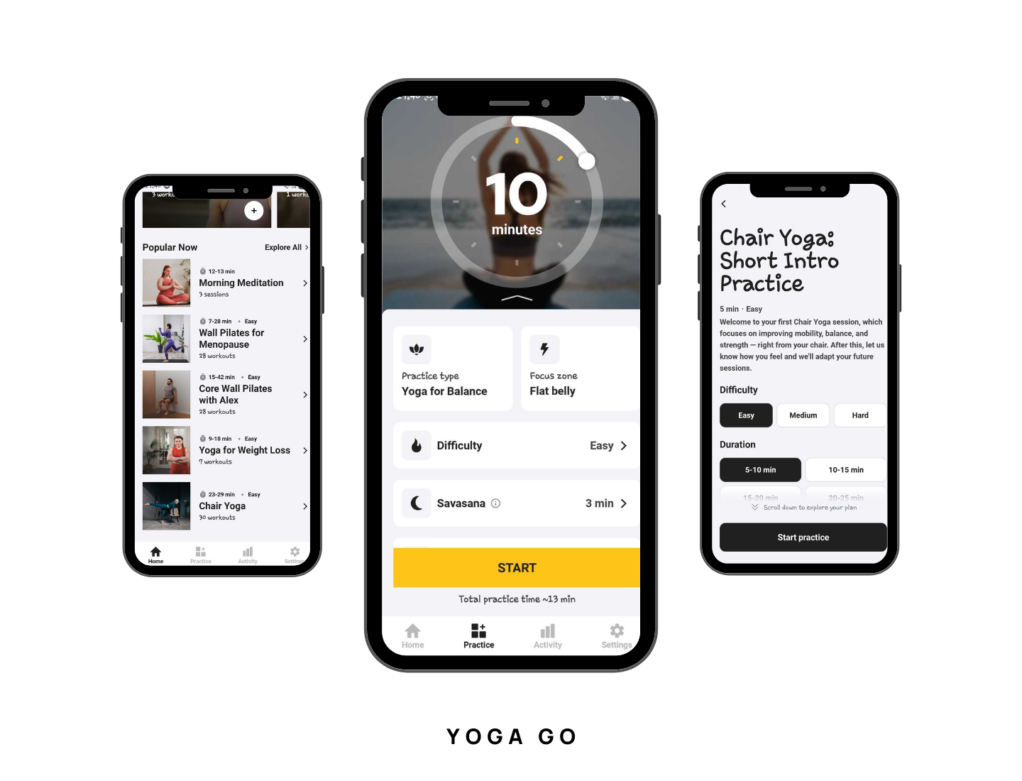 Yoga GO app feature