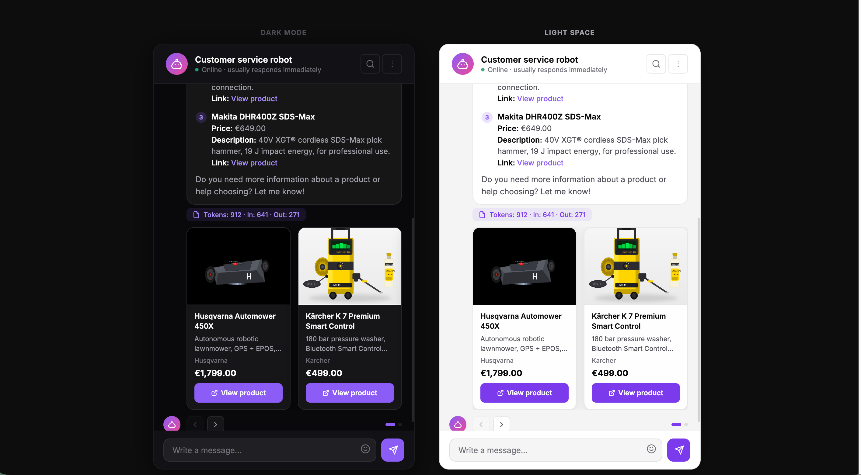 Customer service robot case